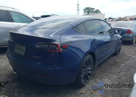 2022 Tesla Model 3 Performance Dual Motor All-Wheel Drive from USA, damaged, VIN 5YJ3E1EC4NF125289